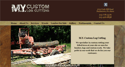 Desktop Screenshot of mycustomlogcutting.com